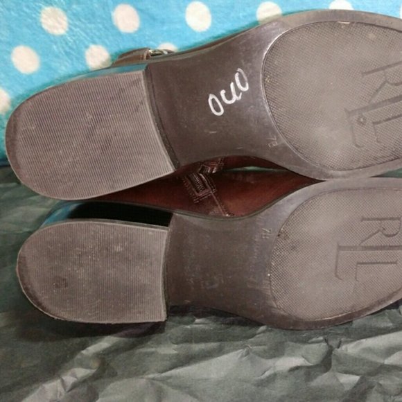Ralph Lauren shoes heels size 7b brown margo - Picture 6 of 8